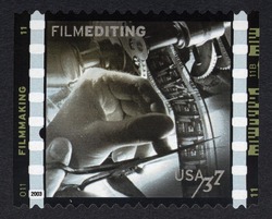 Film Editing United States Postage Stamp | American Filmmaking - Behind the Scenes