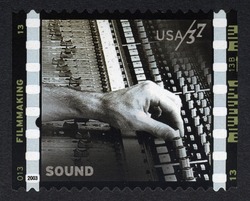 Sound United States Postage Stamp | American Filmmaking - Behind the Scenes