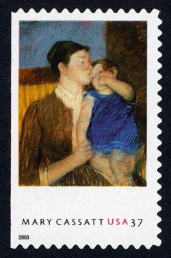 Young Mother United States Postage Stamp | Mary Cassatt