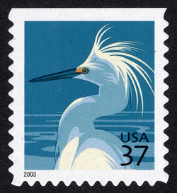 Snowy Egret - 2003 Date - Booklet Single United States Postage Stamp