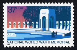 National World War II Memorial United States Postage Stamp
