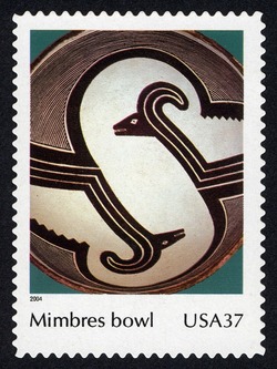 Mimbres Bowl United States Postage Stamp | Art of the American Indian