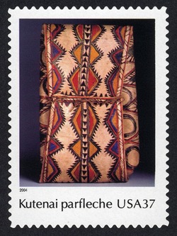 Kutenai Parfleche United States Postage Stamp | Art of the American Indian