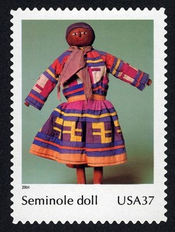 Seminole Doll United States Postage Stamp | Art of the American Indian