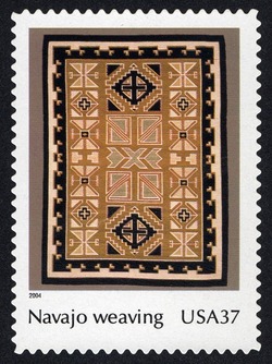 Navajo Weaving United States Postage Stamp | Art of the American Indian