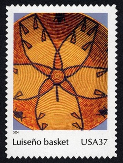 Luiseno Basket United States Postage Stamp | Art of the American Indian