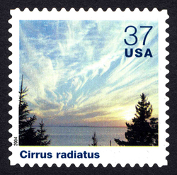 Cirrus Radiatus United States Postage Stamp | Cloudscapes