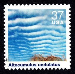 Altocumulus Undulatus United States Postage Stamp | Cloudscapes