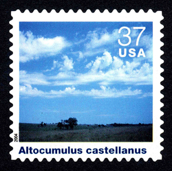 Altocumulus Castellanus United States Postage Stamp | Cloudscapes
