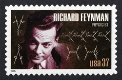 Richard Feynman - Physicist United States Postage Stamp | American Scientists