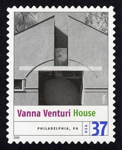 Vanna Venturi House United States Postage Stamp | Masterworks of Modern American Architecture