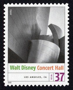 Walt Disney Concert Hall United States Postage Stamp | Masterworks of Modern American Architecture