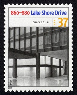 860-880 Lake Shore Drive United States Postage Stamp | Masterworks of Modern American Architecture