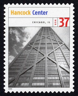 Hancock Center United States Postage Stamp | Masterworks of Modern American Architecture