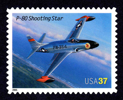Lockheed P-80 Shooting Star United States Postage Stamp | American Advances in Aviation
