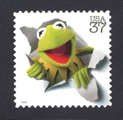 Kermit the Frog United States Postage Stamp | Jim Henson - The Man Behind The Muppets