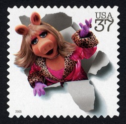 Miss Piggy United States Postage Stamp | Jim Henson - The Man Behind The Muppets