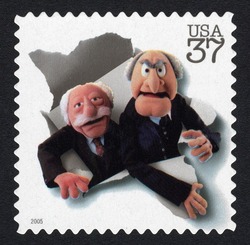 Statler and Waldorf United States Postage Stamp | Jim Henson - The Man Behind The Muppets