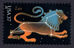 Leo United States Postage Stamp | Constellations