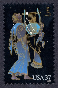 Lyra United States Postage Stamp | Constellations
