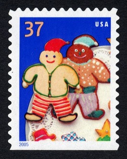 Elves - Booklet Single - Perf 10.75 X 11 United States Postage Stamp | Holiday Cookies