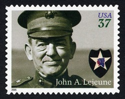 John A. Lejeune United States Postage Stamp | Distinguished Marines