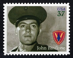 John Basilone United States Postage Stamp | Distinguished Marines