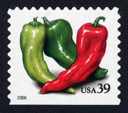 Chili Peppers - Booklet Single - Perf 10.75 X 10.5 United States Postage Stamp | Crops of the Americas