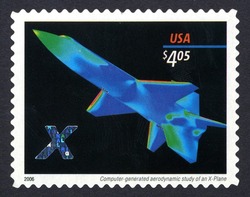 X-Plane United States Postage Stamp