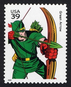 Green Arrow United States Postage Stamp | DC Comics - Super Heroes