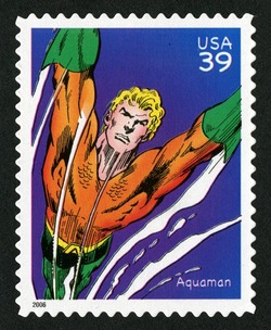 Aquaman United States Postage Stamp | DC Comics - Super Heroes