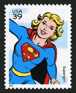 Supergirl United States Postage Stamp | DC Comics - Super Heroes