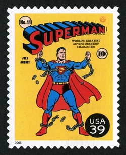 Cover of Superman United States Postage Stamp | DC Comics - Super Heroes