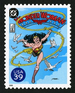 Cover of Wonder Woman United States Postage Stamp | DC Comics - Super Heroes