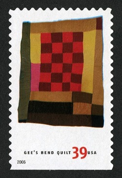 Medallion With Checkerboard Center United States Postage Stamp | Quilts of Gee’s Bend