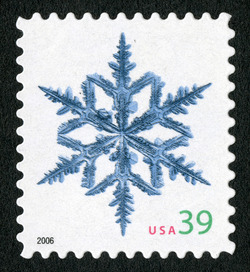Snowflake Design 1 United States Postage Stamp | Snowflakes - Christmas