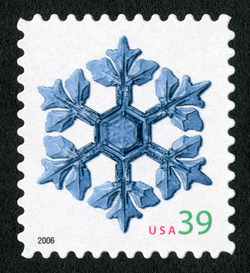 Snowflake Design 2 United States Postage Stamp | Snowflakes - Christmas