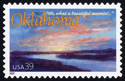 Oklahoma Statehood United States Postage Stamp