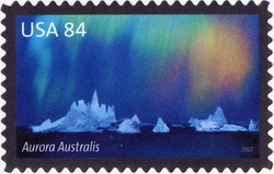 Aurora Australis United States Postage Stamp | International Polar Year