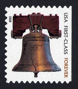Liberty Bell - First-Class - 2008 Date - Large Microprint United States Postage Stamp