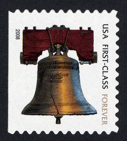 Liberty Bell - First-Class - 2008 Date - Medium Microprint - Large Date United States Postage Stamp
