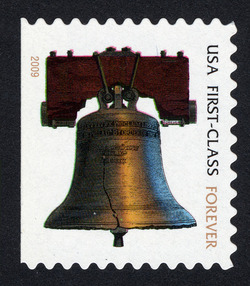 Liberty Bell - First-Class - 2009 Date - Medium Microprint United States Postage Stamp