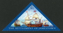 The Settlement of Jamestown United States Postage Stamp