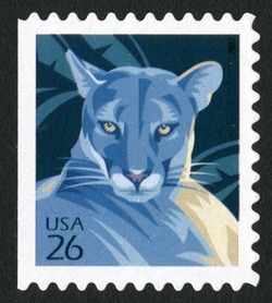 Florida Panther - Booklet Single United States Postage Stamp