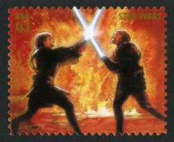 Anakin Skywalker and Obi-Wan Kenobi United States Postage Stamp | Star Wars
