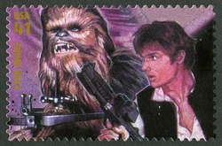 Chewbacca and Han Solo United States Postage Stamp | Star Wars