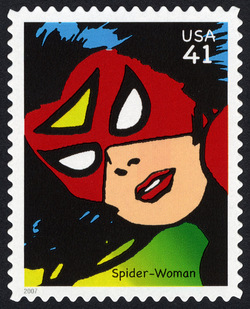 Spider-Woman United States Postage Stamp | Marvel Comics - Super Heroes