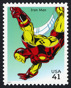 Iron Man United States Postage Stamp | Marvel Comics - Super Heroes