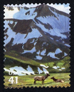 Elk United States Postage Stamp | Alpine Tundra