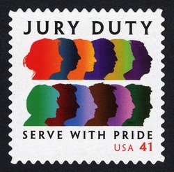 Jury Duty - Serve With Pride United States Postage Stamp